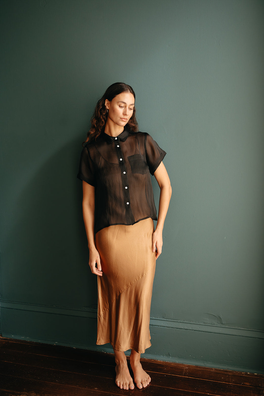 Indira Organza Button Down