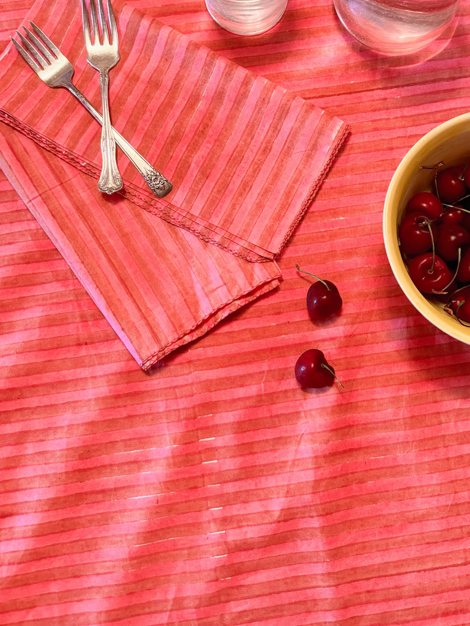 Napkin Pink Stripe