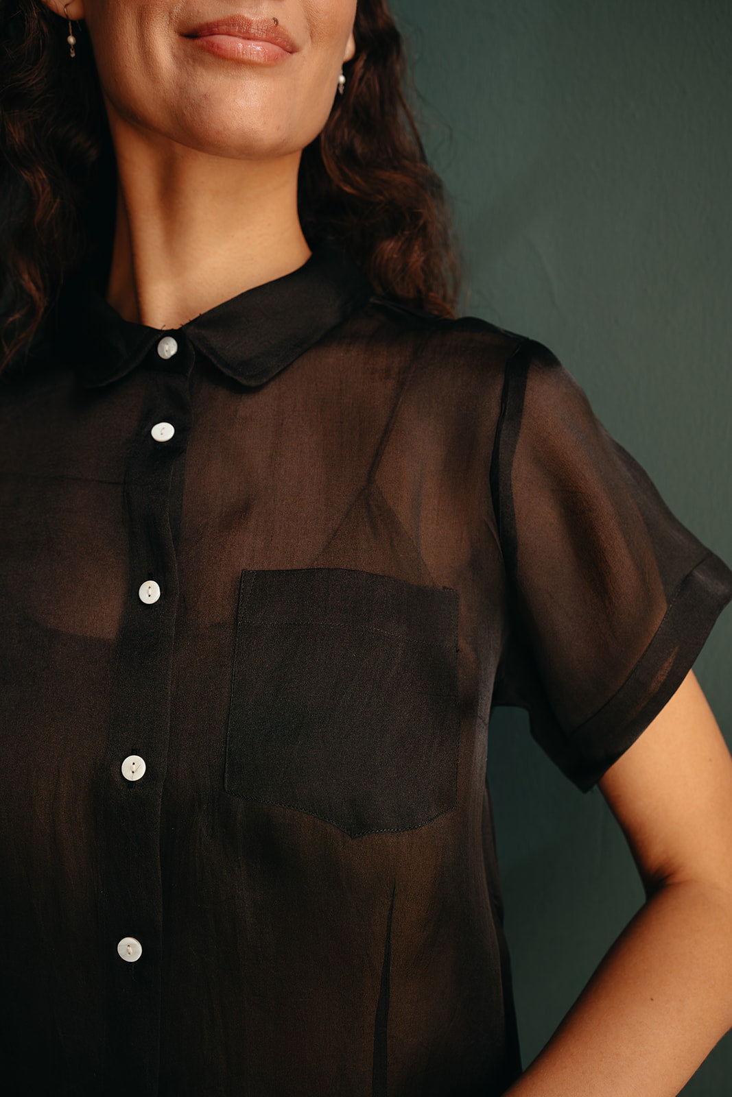 Indira Organza Button Down