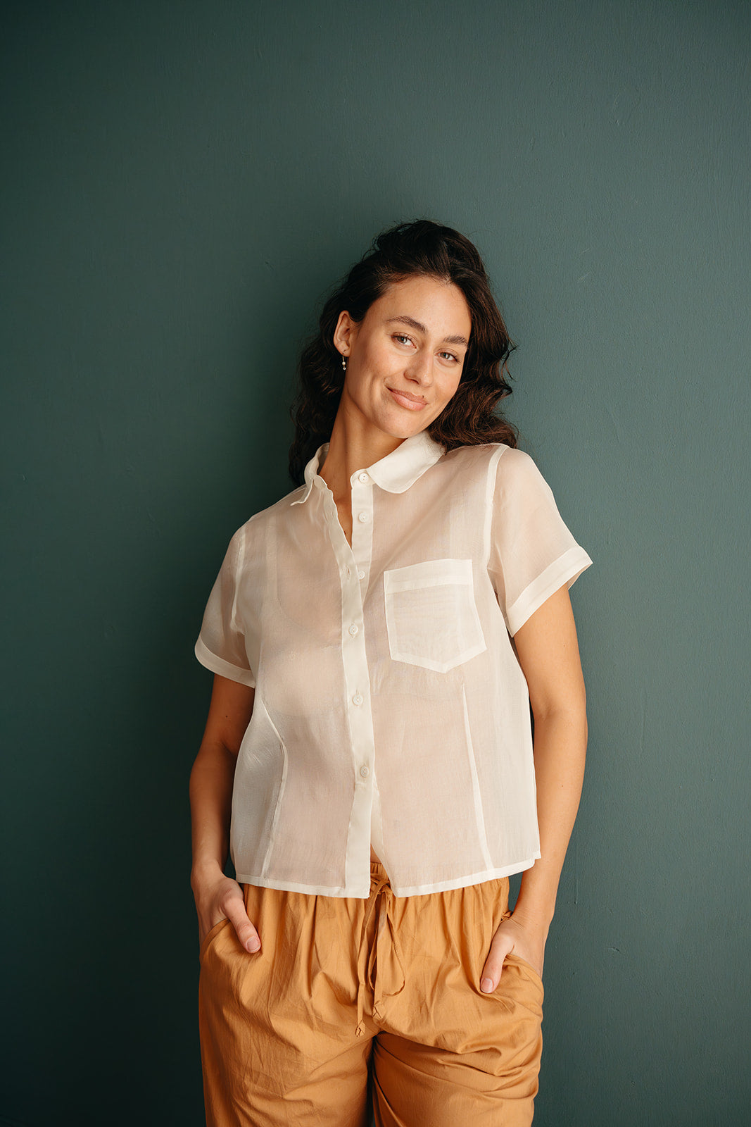 Indira Organza Button Down