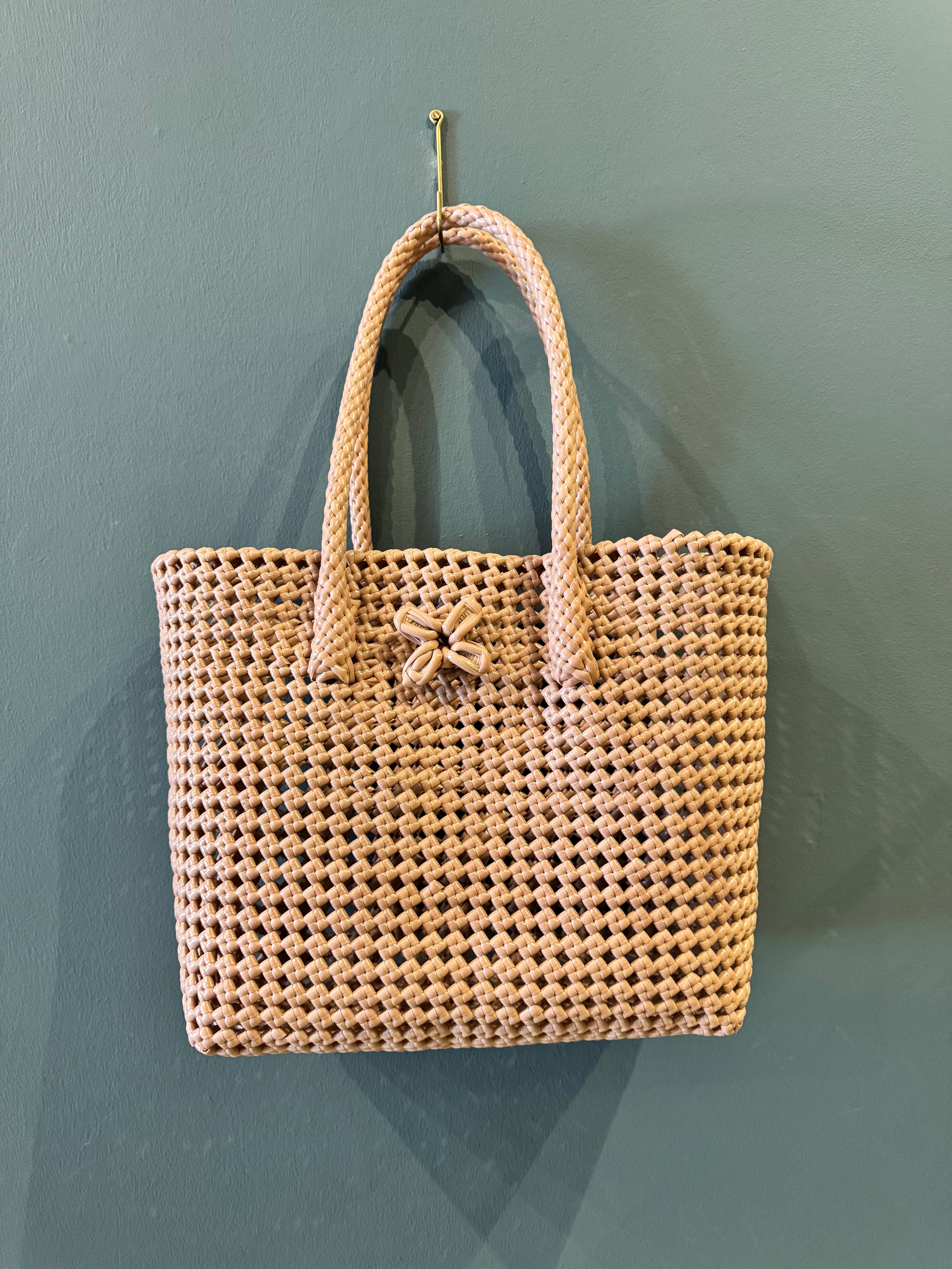 Recycled Plastic Medium Woven Tote