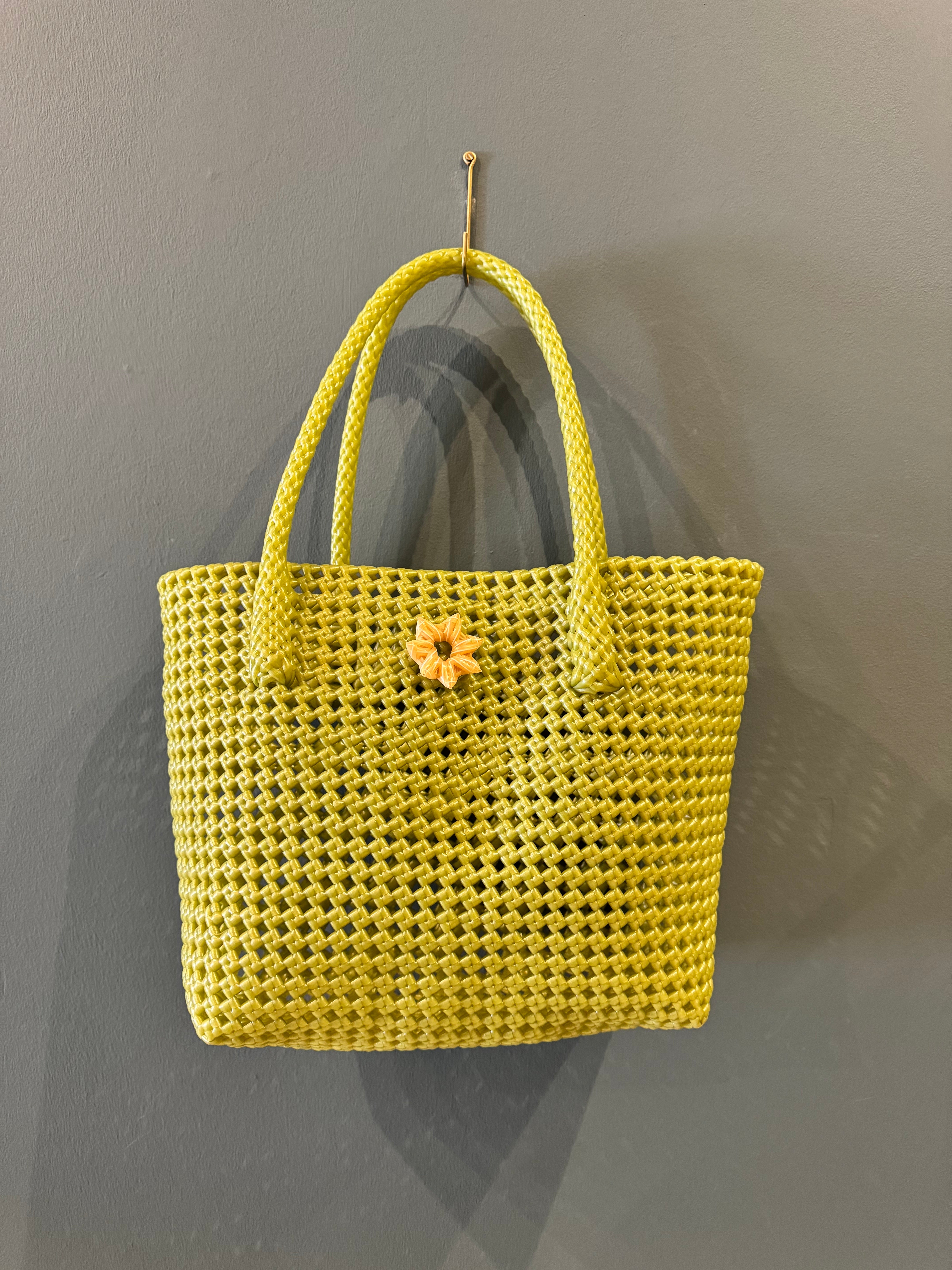 Recycled Plastic Medium Woven Tote