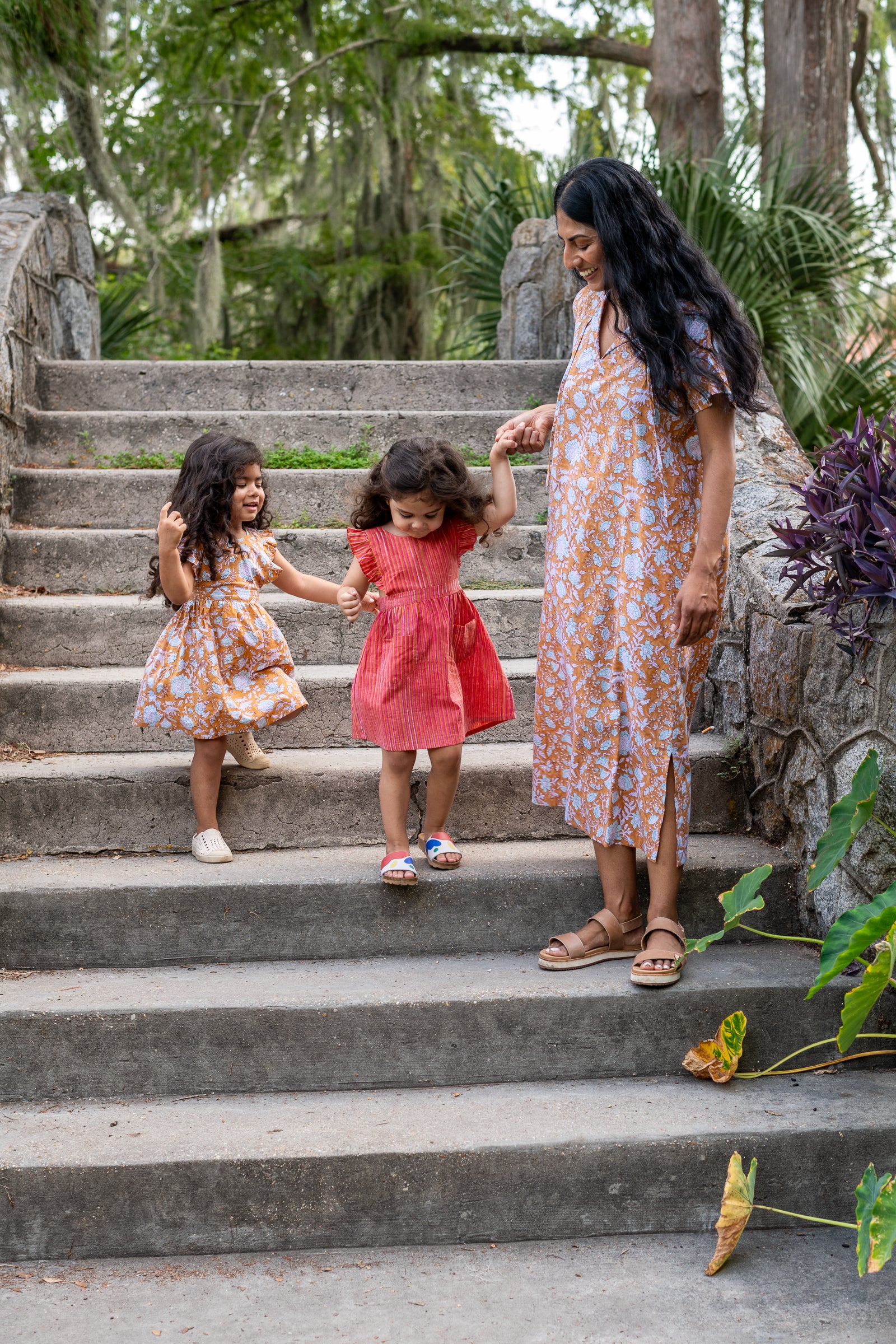 Floral dress | Tan Floral