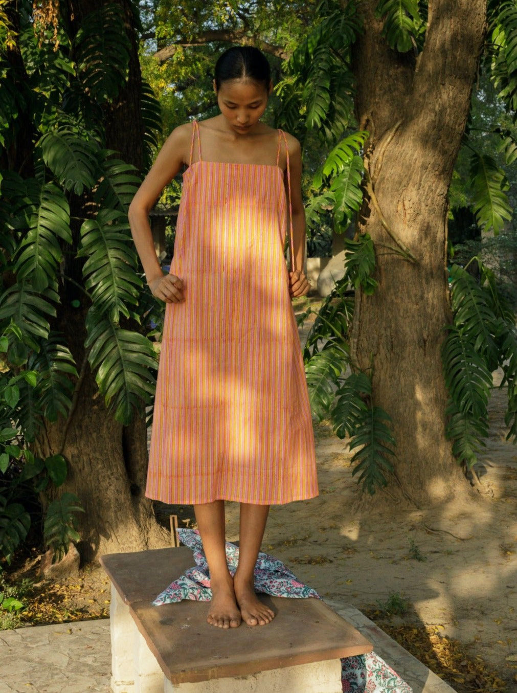 Shyla Tie Dress | goa stripe