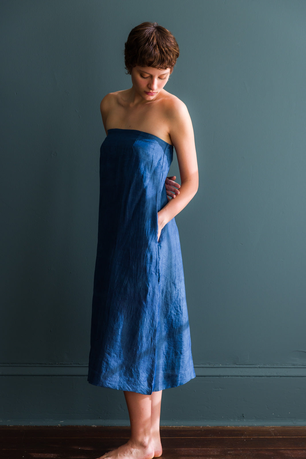 Hari Eco Dyed Strapless Dress