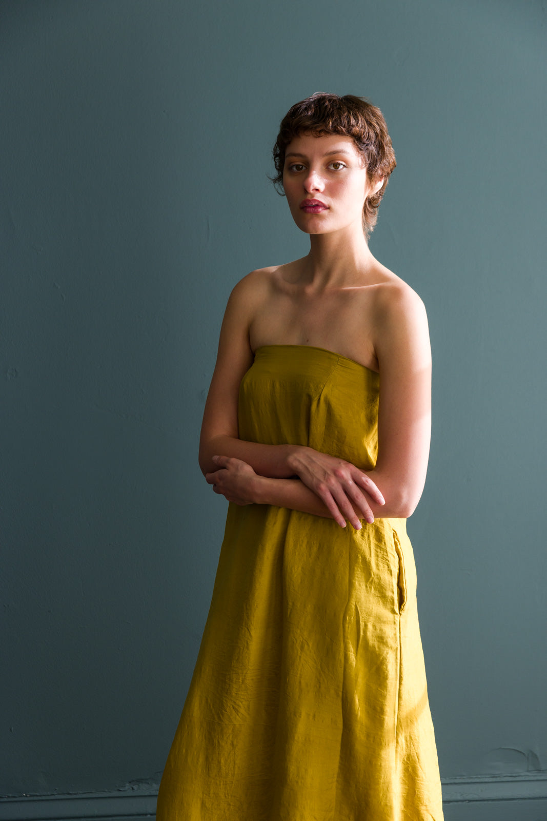 Hari Eco Dyed Strapless Dress