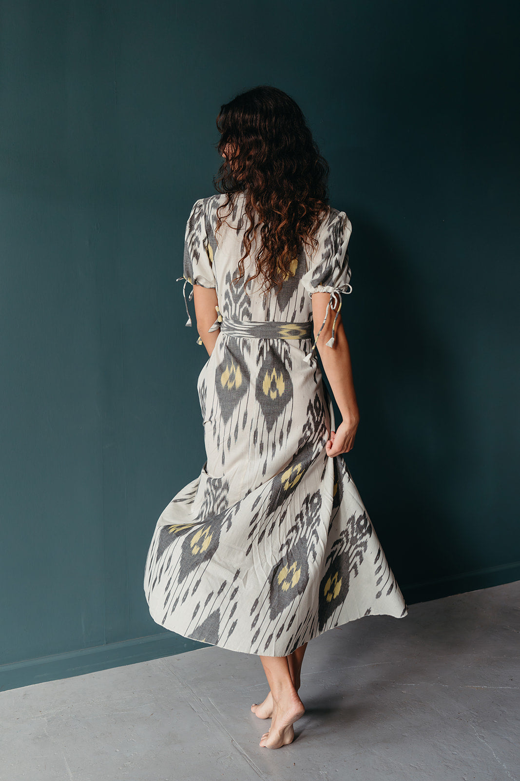 Ikat Wrap Dress