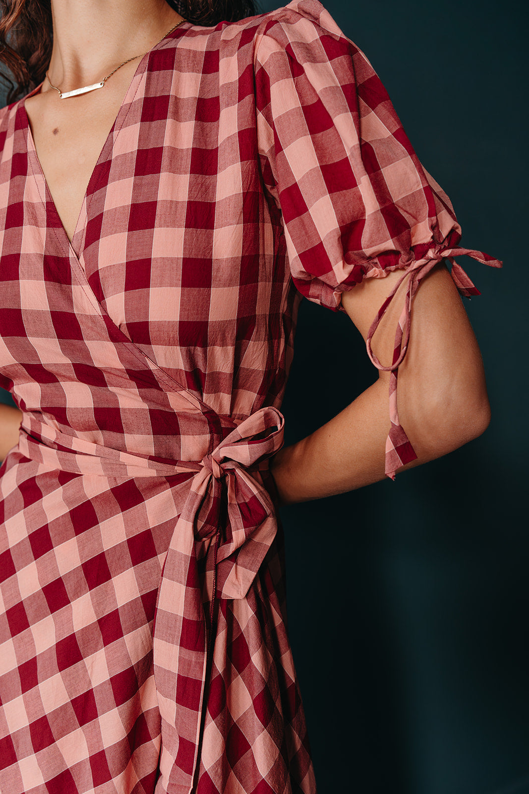 dress | berry gingham