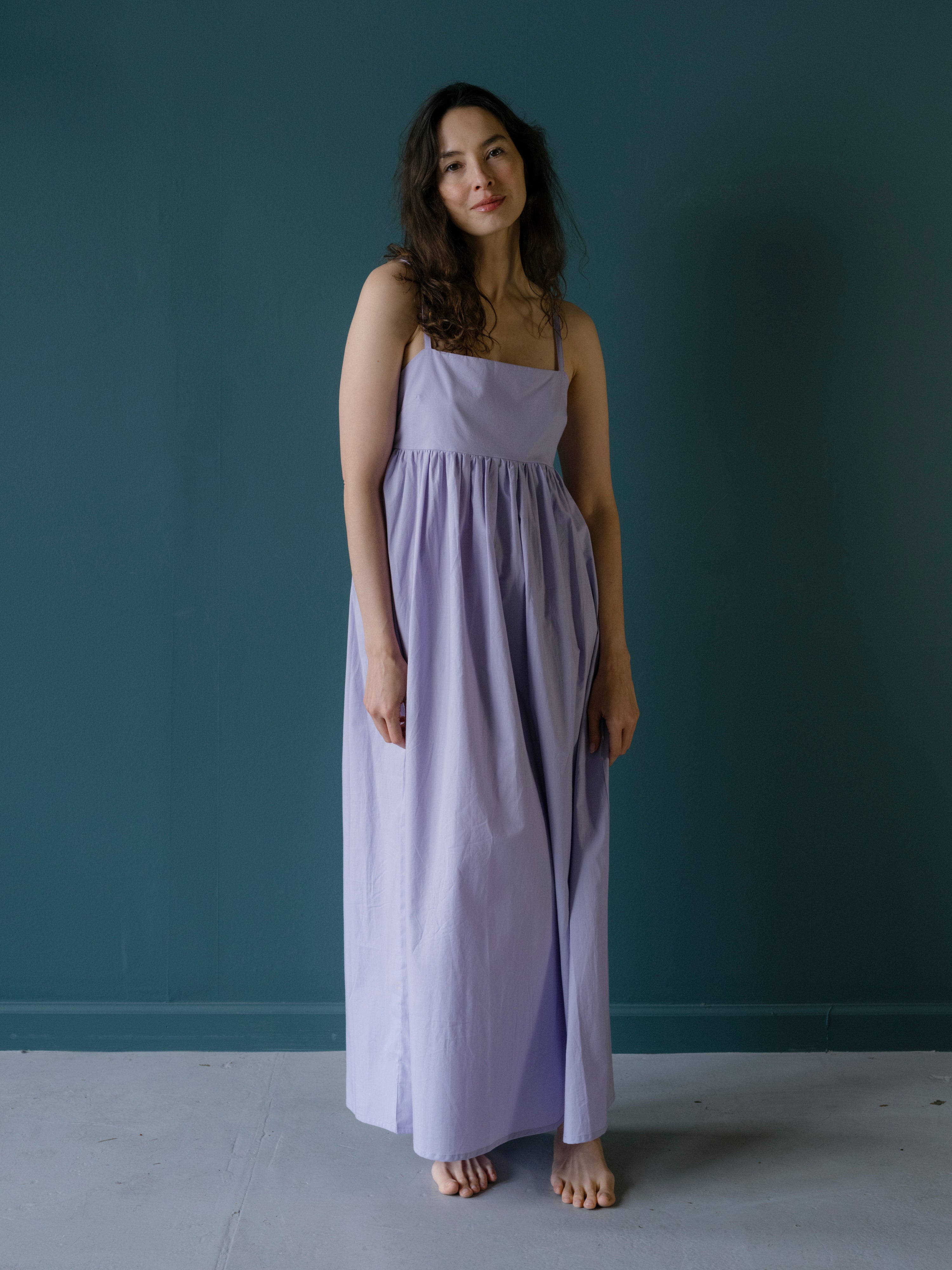 Laila Maxi Dress in Poplin