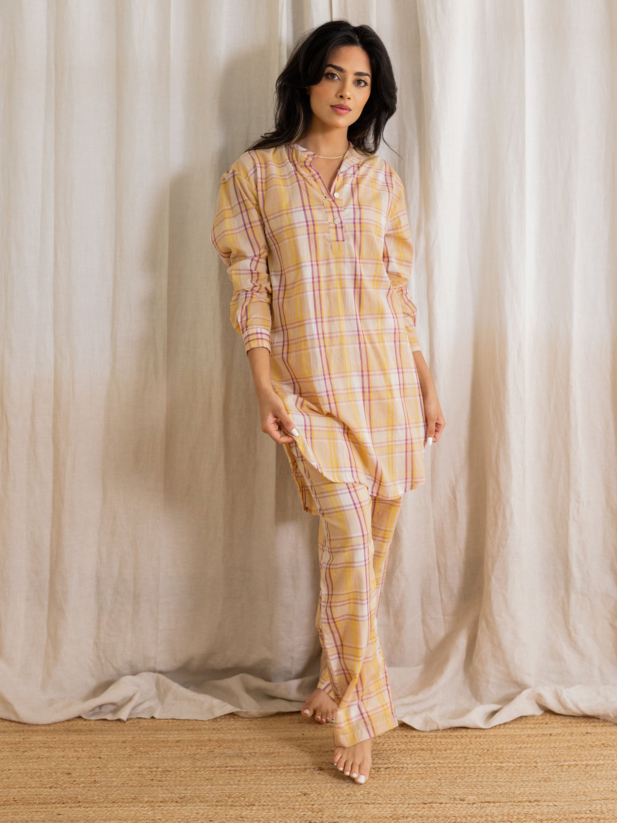 unisex kurta | butter madras