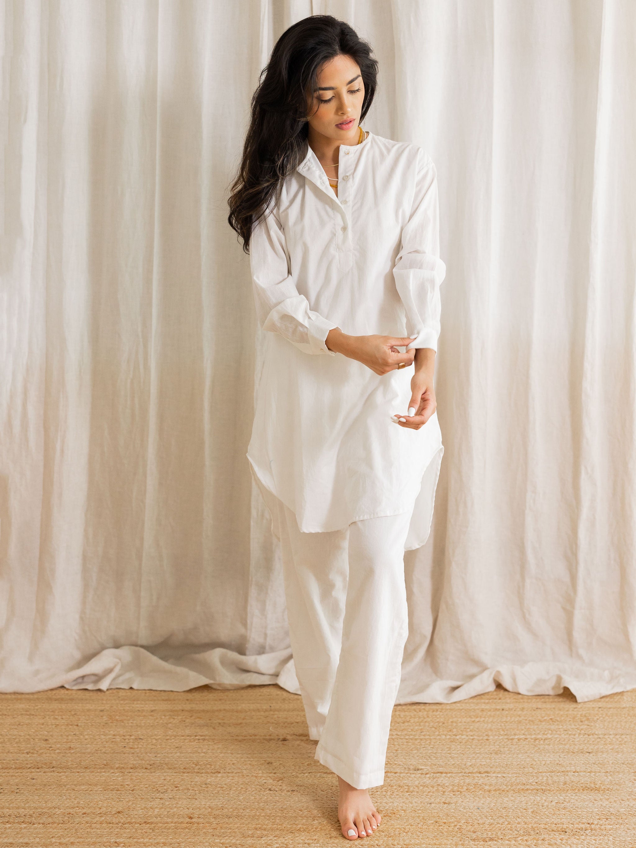 unisex kurta | white