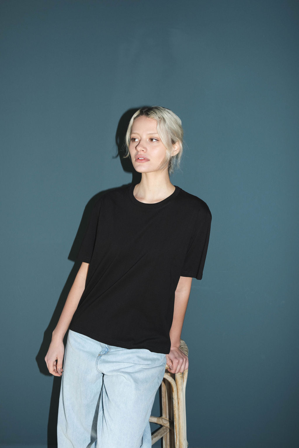 Organic Cotton Oversized Tee | Black