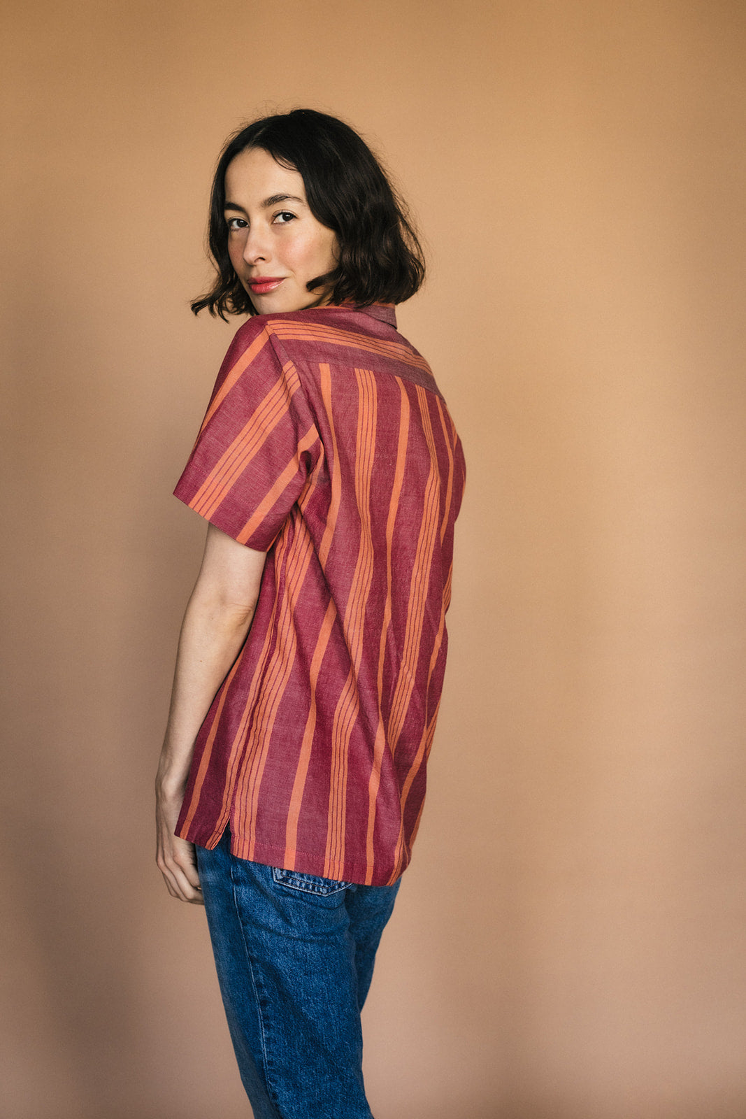 striped shirt | berry