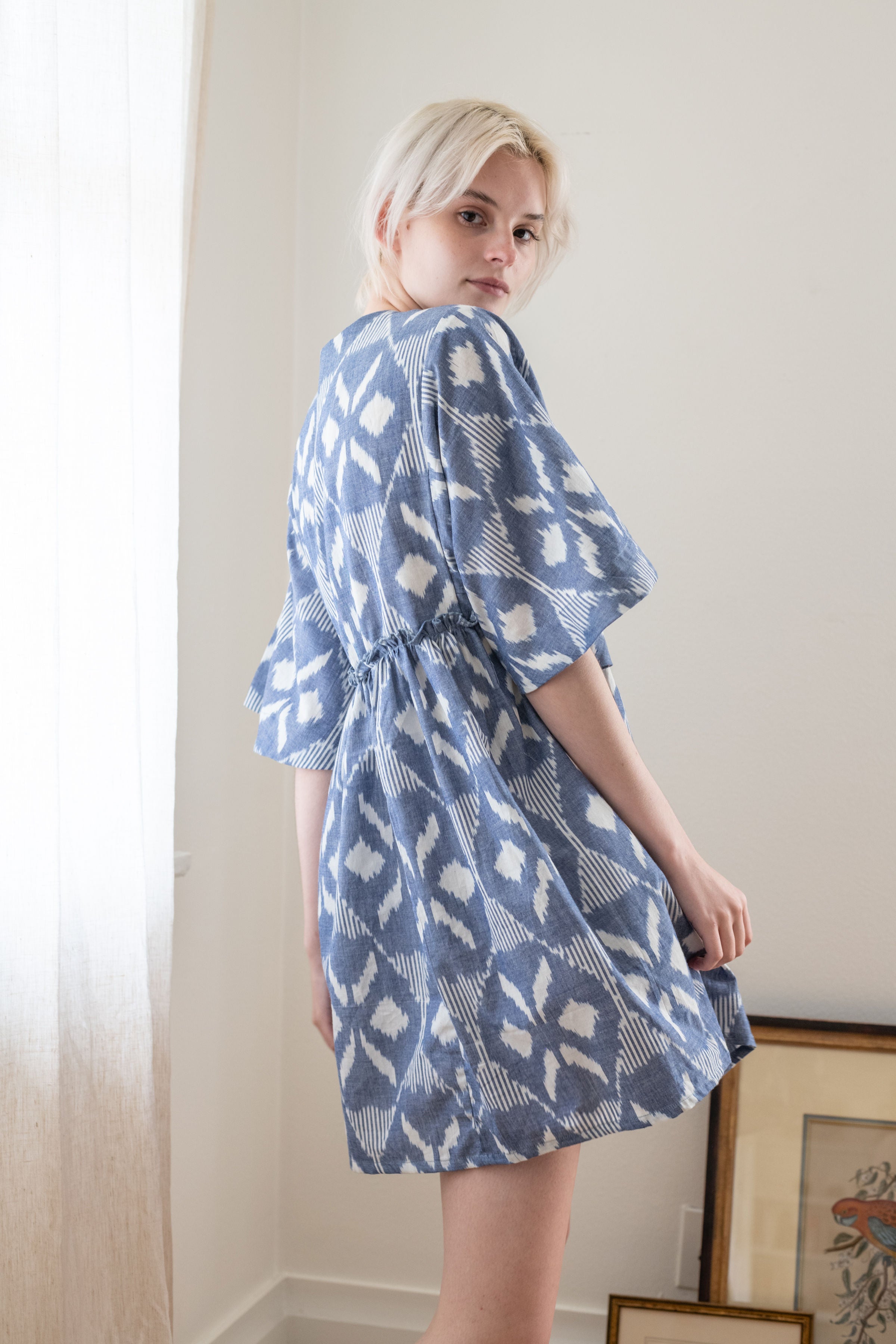 dress | indigo ikat