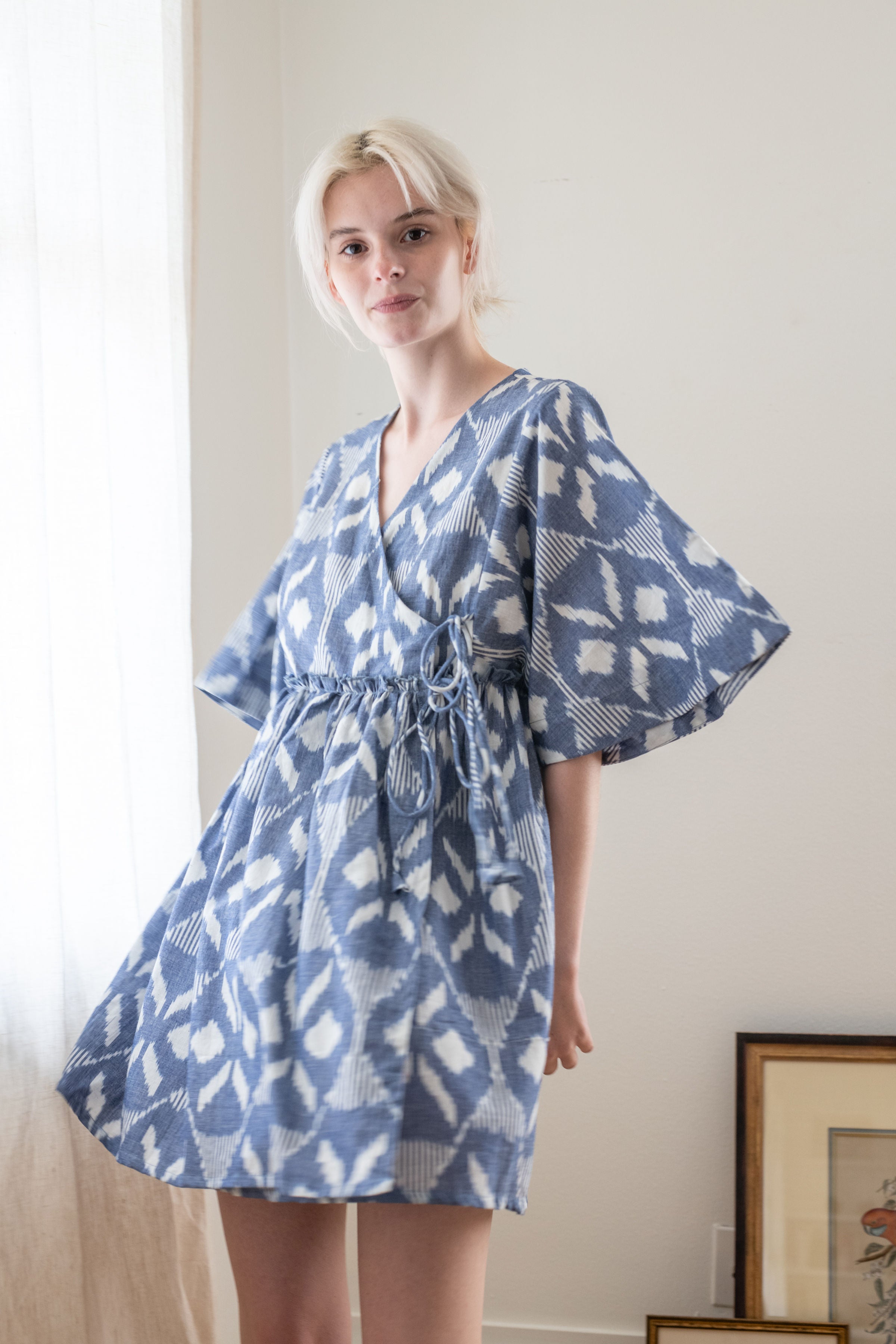 dress | indigo ikat